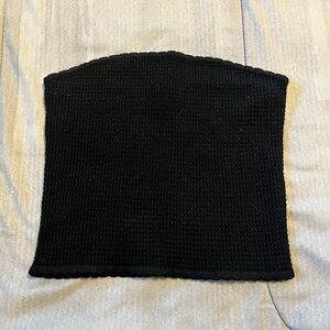 Princess Polly Black Knit Tube Top